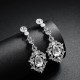 European and American retro alloy rhinestone earrings advanced sensor earrings female daily jewelry earrings light luxury atmospheric bride earrings