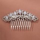 South Korean daily hair combing photography photo and makeup hair decoration high -level light luxury head jewelry vermiculite flower bride combing comb