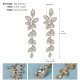 European and American retro ear decoration minimalist niche design sense ins versatile diamond gold leaf earrings light luxury earrings