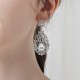 European and American retro alloy rhinestone earrings advanced sensor earrings female daily jewelry earrings light luxury atmospheric bride earrings