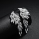 European and American jewelry fast sales explosion fashion wings of the wing earrings of the wing earrings co -diamond rhinestone bride long earrings