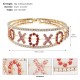 Cross -border new Valentine's Day bracelet light luxury jewelry INS style niche birthday gift rhinestone love bracelet