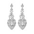 Speed ​​Store Explosion Earrings European and American Retro Long Earrings Luxury Alloy Full of Drills Drop Gem Bridal Bridal Earrings