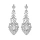 Speed ​​Store Explosion Earrings European and American Retro Long Earrings Luxury Alloy Full of Drills Drop Gem Bridal Bridal Earrings