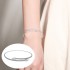 Daily wild jewelry Korean version of simple personality jewelry opening elastic bracelet high -end vermiculite inlaid handle