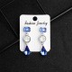 Quick selling luxury bride jewelry retro earrings horse -eyed rhinestone and alloy earrings color flowers crystal earrings female