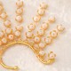 New Chinese Mori retro hair accessories niche design sense no ear pierced ear hanging exquisite crystal bride bone bone folder