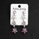 Quick selling luxury bride jewelry retro earrings horse -eyed rhinestone and alloy earrings color flowers crystal earrings female