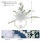 European and American wedding jewelry bride bridesmaid breasts flower hand flower wedding party dress accessories white brooch wrist flowers