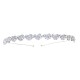 Korean online celebrity versatile high -end vermiculite leaf pressing hair jewelry exquisite ladylike temperament elegant pearl thin hair hoop