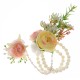 Japan and South Korea Senior Sense Pearl Hand Person Mori Aesthetic Wedding Hand Flower Niche Significant Design Sensory Flower Flower Bracelet