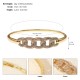 European and American cross -border fashion ladies bracelet high -level sensory versatile metal handyle light luxury rhinestone hollow opening bracelet women