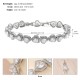 Korean new vermiculite bracelet female light luxury all -round jewelry INS high -level love four -leaf grass fine bracelet