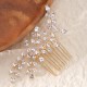 South Korean daily hair combing photography photo and makeup hair decoration high -level light luxury head jewelry vermiculite flower bride combing comb