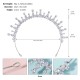 Cross -border new super glittering hair hoop goddess birthday party hair accessories high -end feel versatile wedding bride hair hoop