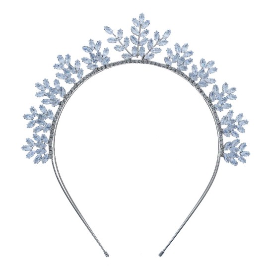 Bride hair jewelry simple photo hoop Light luxury small diamond inlaid daily piercing head hoop erection of vermiculite hair hoop