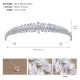 Cross -border new multi -layer vermiculite hair hoop, female daily high -level sense full drill, butterfly head hoop, wholesale