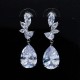 European and American jewelry bride earrings Ins out of daily wild earrings long pearl earrings light luxury 锆 耳 earrings