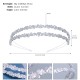 Cross -border new multi -layer vermiculite hair hoop, female daily high -level sense full drill, butterfly head hoop, wholesale