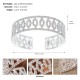 European and American wedding jewelry bride bracelets Back design sensor inlaid accessories fashion light luxury rhinestone bracelet