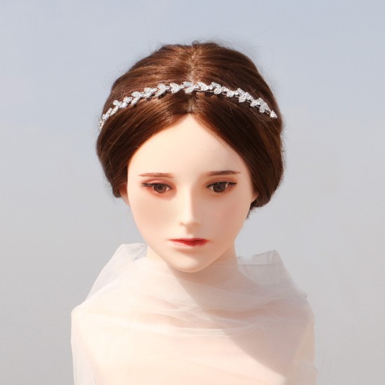 Han high -end light luxury oscillata hair with handmade crystal daily hug bridesmaid flower girl simple wedding head jewelry