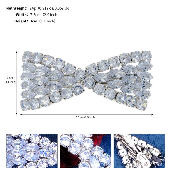 Korean jewelry ladies inlaid with hair clip women's high -level sensory versatile trim diamond rhinestone spring clip