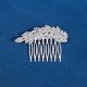 South Korean daily hair combing photography photo and makeup hair decoration high -level light luxury head jewelry vermiculite flower bride combing comb