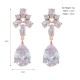 European and American jewelry bride earrings Ins out of daily wild earrings long pearl earrings light luxury 锆 耳 earrings