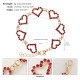 Cross -border new Valentine's Day bracelet light luxury jewelry INS style niche birthday gift rhinestone love bracelet