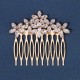 South Korean daily hair combing photography photo and makeup hair decoration high -level light luxury head jewelry vermiculite flower bride combing comb