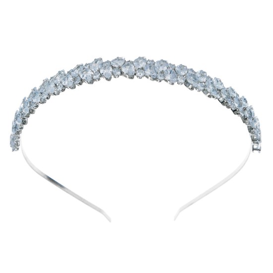 Daily accessories niche design hair accessories celebrities, light luxury inlaid diamond hinged high -level sensor -style headgear vermiculite hair hoop