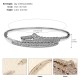 European and American niche hand accessories high -level light luxury vermiculite bracelet wedding dinner party jewelry inlaid diamond nail opening bracelet