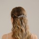 Cross -border bride hair accessories high -level sense wild insert combed wedding dress head jewelry niche design sensor velvet flower hair comb