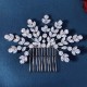 South Korean daily hair combing photography photo and makeup hair decoration high -level light luxury head jewelry vermiculite flower bride combing comb