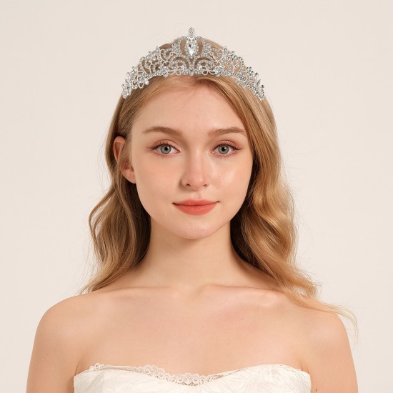 Bride's headdress Korean sweet wedding accessories Alloy rhinestone Princess Crown Crown photo jewelry luxury vermiculite crown