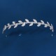 Korean new vermiculite hair band daily versatile hair trimming hoe female wedding bridesmaid headwear rhinestone tree leaves