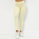 European and American new models without embarrassing line of peach hip fitness pants v waist hip tight sports trousers