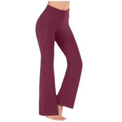 New ladies wearing fashion pants are thin and elastic, popular yoga wide -leg pants leggings yoga pants wholesale 452