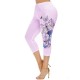 Amazon's new European and American cross -border printed yoga sports ladies bottoming cropped pants pants yj082