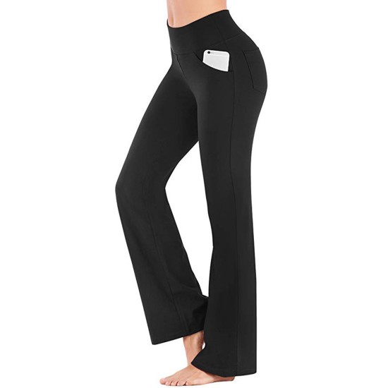 Wear wide -leg pocket leisure sports high -waisted yoga sports Yiwu base pants female pants yj322