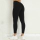 European and American new models without embarrassing line of peach hip fitness pants v waist hip tight sports trousers