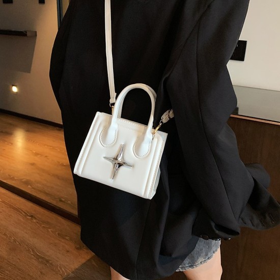 Simple texture Fashion women's bag 2024 new temperament ladies handicapped diligently bag casual pure color shoulder mesengers