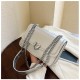 2024 Summer new fashion ladies shoulder bag design feel versatile chain bar crossbody bag casual love small square bag