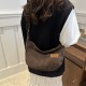 Large -capacity light core velvet bag female 2024 new tide INS wild retro dumpling dumpling bag autumn winter messenger bag