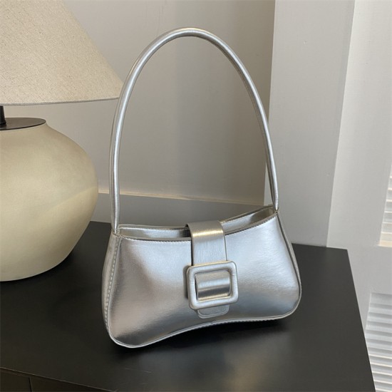 This year's popular handbag 2024 new casual simple shoulder bag niche bag women's summer fashion underarms bag