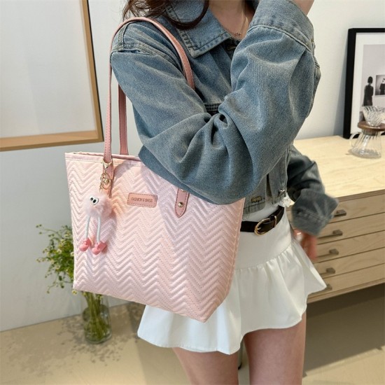 2024 new work texture commute hand -made big bag Korean version of women's shoulder axillary bags Back -to -Ulin bag foreign trade