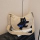 Cartoon Cat Girl Velvet Crossbody Bag Cute Soft Girl Bag Female Simple and Permanent Leisure Dumpling Bag Foreign Trade