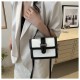 2024 spring and summer new Korean version of the handbag women's retro fashionable shoulder small square meter qi feeling contrasting meseper