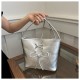 Korean sense niche design large -capacity bag female 2024 summer new fashion, simple shoulder oblique cross -tote bag