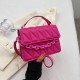 Aesthetic Western Simple Small Bag 2024 New Fashion Pure Color Women's Trend Shoulder Cross -Body Bag Cross -border Women's Bags